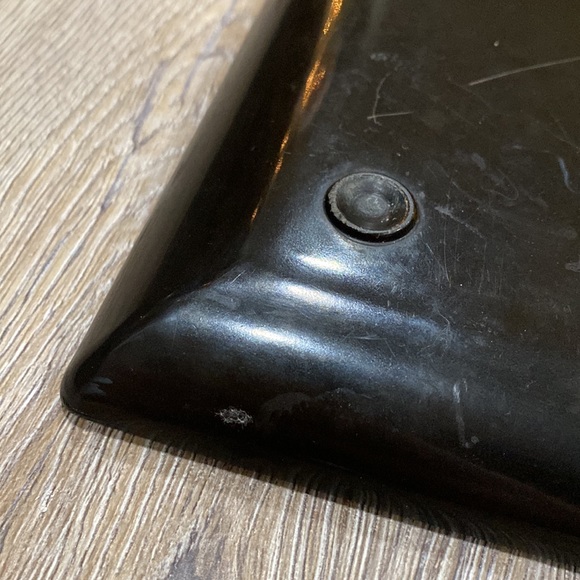 VINTAGE COUROC Owl Black Serving Tray Large - Picture 7 of 13